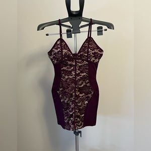 Sexy purple burgundy dress